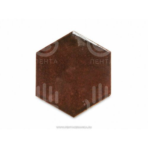 Плитка шестиугольник - Кофейный, м2