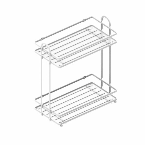 Полка для ванной Swensa Termo, 2-х ярусная, 29 x 15 x 33,5 см, белая