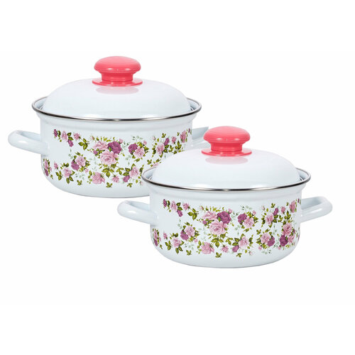 Набор посуды 4 пр, С-165АП2/4, Китайская роза, белый Л