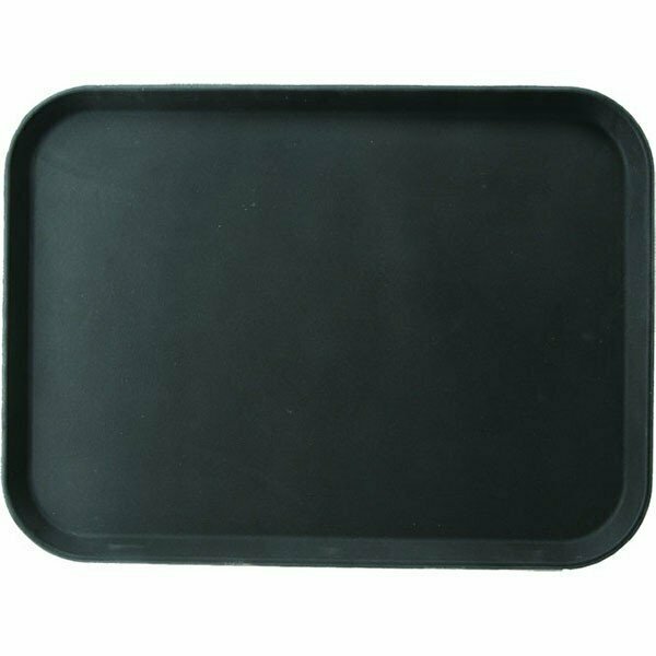 фото Поднос прямоугольный прорезиненный 38.1x50.8 см черный TouchLife, 212715