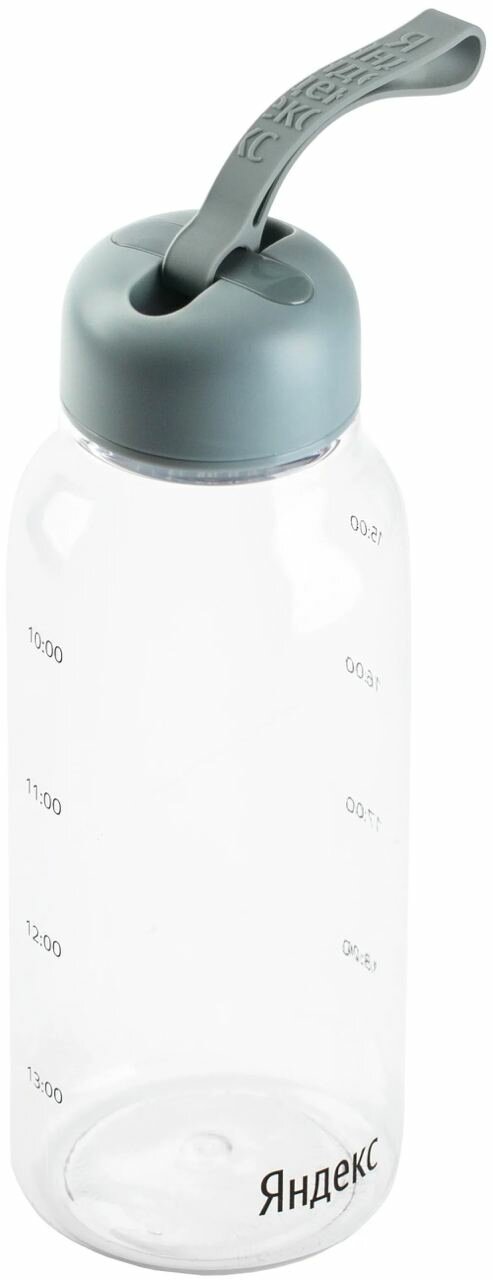 фото Бутылка с цветной крышкой (Серый)