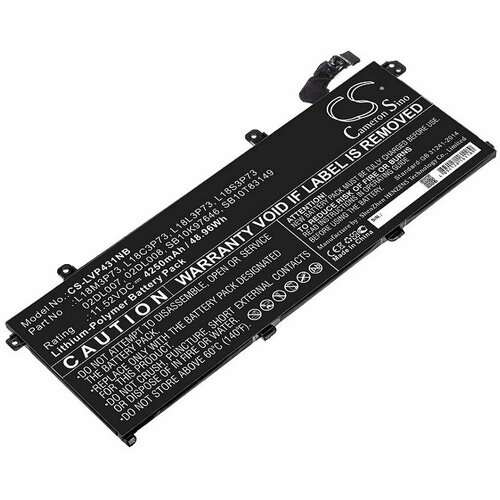 Аккумуляторная батарея для ноутбука Lenovo ThinkPad T490 20N2A005CD 11.52V (4250mAh)