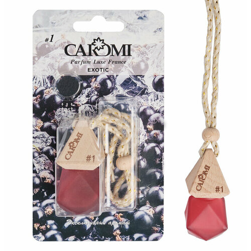 Ароматизатор подвесной #1 черная смородина флакон 6мл CAROMI