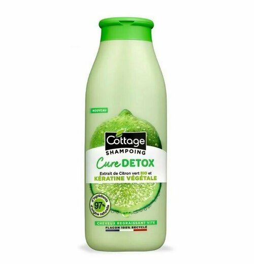 Cottage Шампунь для жирных волос Глубокое очищение Organic Lime extract and Plant-based keratin, 250 мл