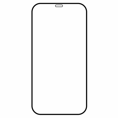 Стекло защитное Krutoff с полной проклейкой для iPhone 12 Pro Max (6.7) черное стекло защитное krutoff с полной проклейкой для iphone 11 pro черное