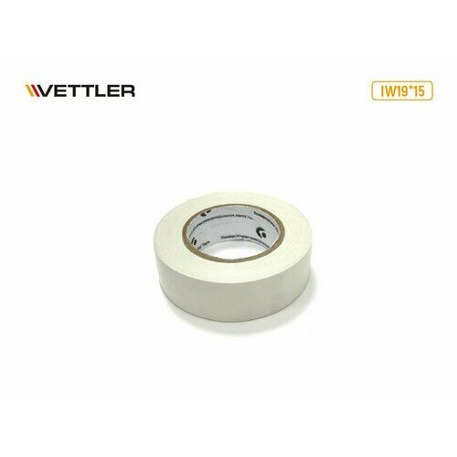 VETTLER Изолента 19мм х 15м Белая (VETTLER) изолента rexant 09 2401 18 мм х 15м х б