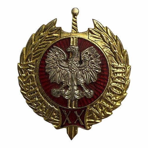 Знак 20 лет на службе Отечеству (милиция) Польша 1964-1975 гг.
