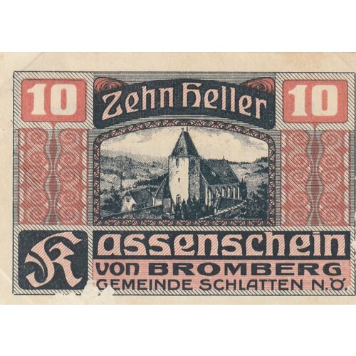Австрия, Бромберг 10 геллеров 1914-1920 гг. австрия бромберг 20 геллеров 1914 1920 гг