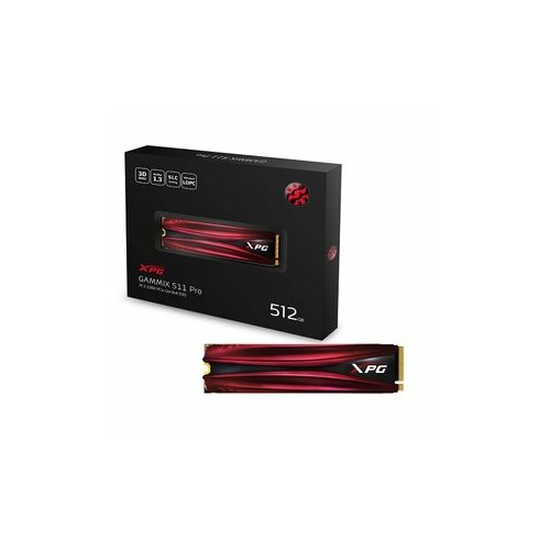 A-DATA XPG GAMMIX S11 Pro SSD 512Gb M2 2280 PCI-E 3x4 RW -33502350 MBs 3D-NAND TLC wheatsink 644100₽