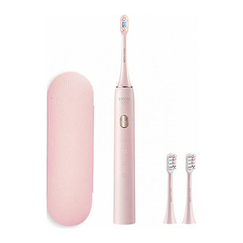 Электрическая зубная щетка Soocas Sonic Electric Toothbrush X3U RU 3 насадки и футляр розовый 390900₽