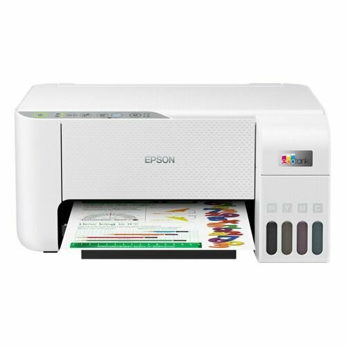 МФУ струйный Epson L3256 цветная печать A4 цвет белый [c11cj67421/504/524]