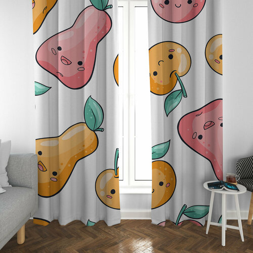 Фотошторы из габардина, 290х260см