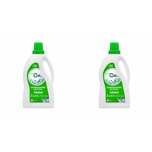 Green Cat Кондиционер, ополаскиватель для белья Fresh Ледниковая свежесть, 1500 мл, 2 шт