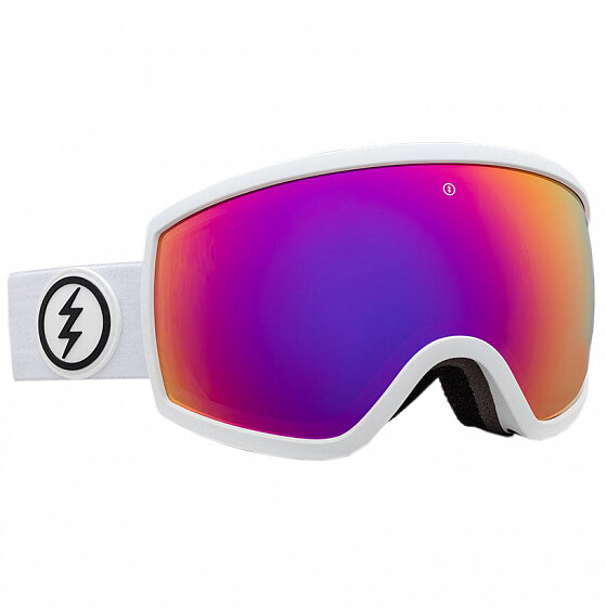 Маска Electric Eg2-T. s 2022 MATTE WHITE/PURPLE CHROME