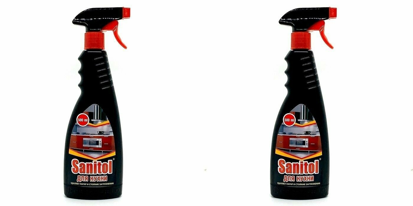 Универсальное чистящее средство, Sanitol, для кухни, с распылителем, 500 мл, 2 шт