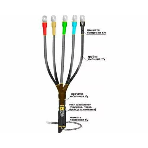 Муфта кабельная концевая 1ПКВТпб-5х(150-240) муфта концевая 5пквтпбнг hf1 150 240 b