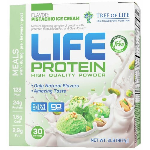 Tree of Life Life Protein 907 гр (фисташковое мороженое)