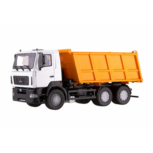 Минский 6501 самосвал рестайлинг белый/оранжевый