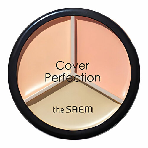 Консилер The Saem Cover Perfection Triple Pot Concealer 03 Correct Up Beige the saem консилер корректор cover perfection pot concealer оттенок 01 clear beige