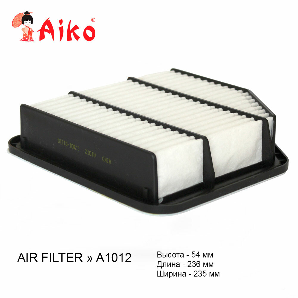 Фильтр воздушный AIKO A1012 Mark X, GS350, IS250 2005- OEM 17801-31110 17801-31110-79