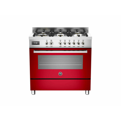 PRO906MFESROT Варочный центр Bertazzoni 6 конфорок электрический духовой шкаф 90 см Красный 39990000₽