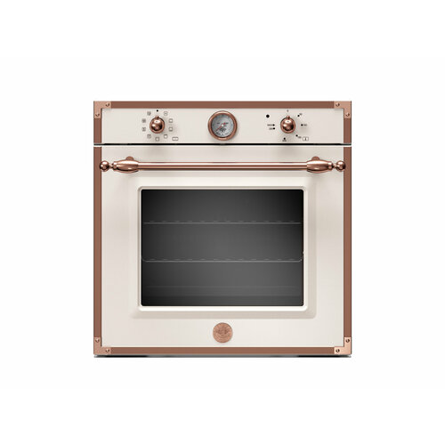 F609HEREKTAC Электрический встраиваемый духовой шкаф Bertazzoni 9 функций аналоговый термометр 60 см Слоновая кость медь 15990000₽