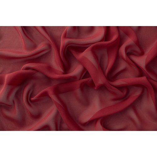 ткань шелковый крепдешин белесо бирюзового цвета Ткань крепдешин красного цвета