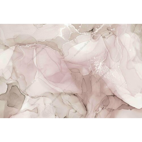 Фотообои Абстрактный флюид розовый 275x415 (ВхШ), бесшовные, флизелиновые, MasterFresok арт 9-1333