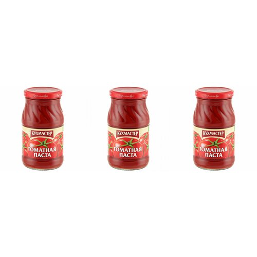 Кухмастер Паста томатная 25%, 270 г, 3 шт