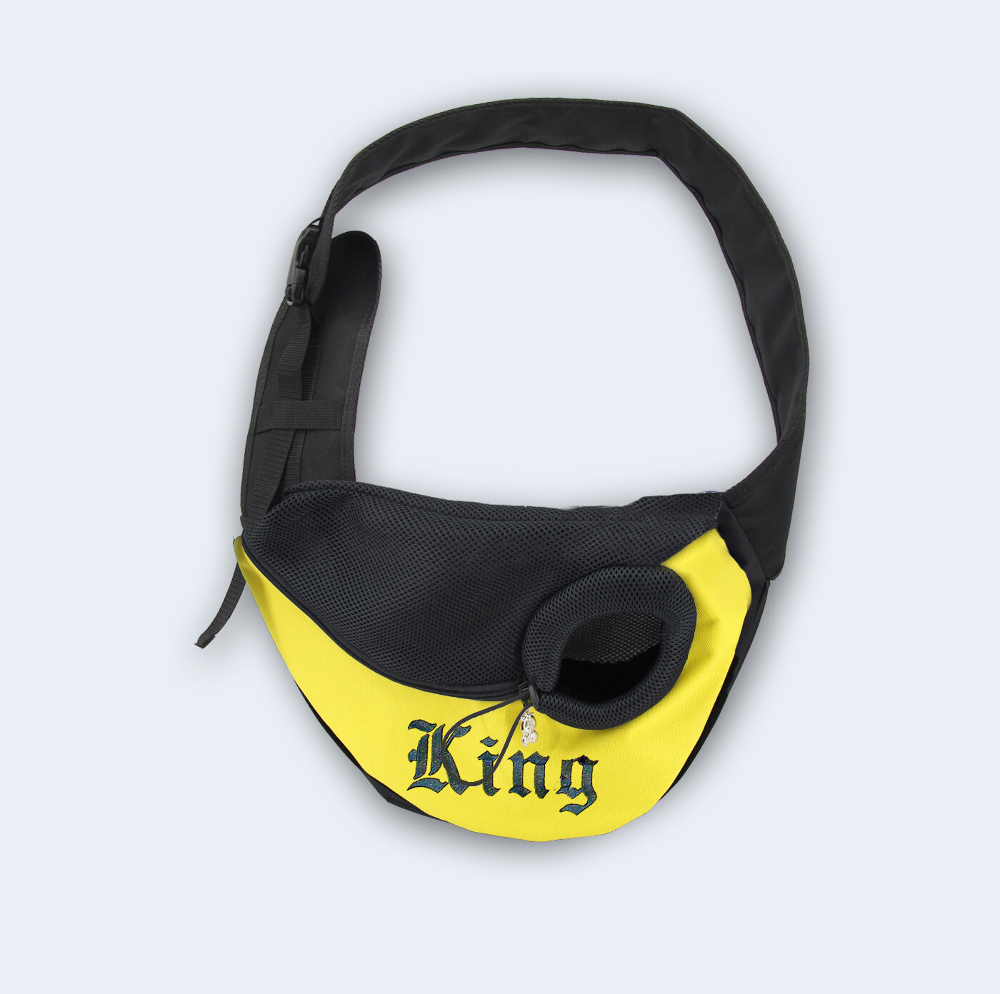 Слинг для животных Melenni Стандарт King XS желтый/черная сетка, 33Х19Х9, см; Вес: 220 гр.