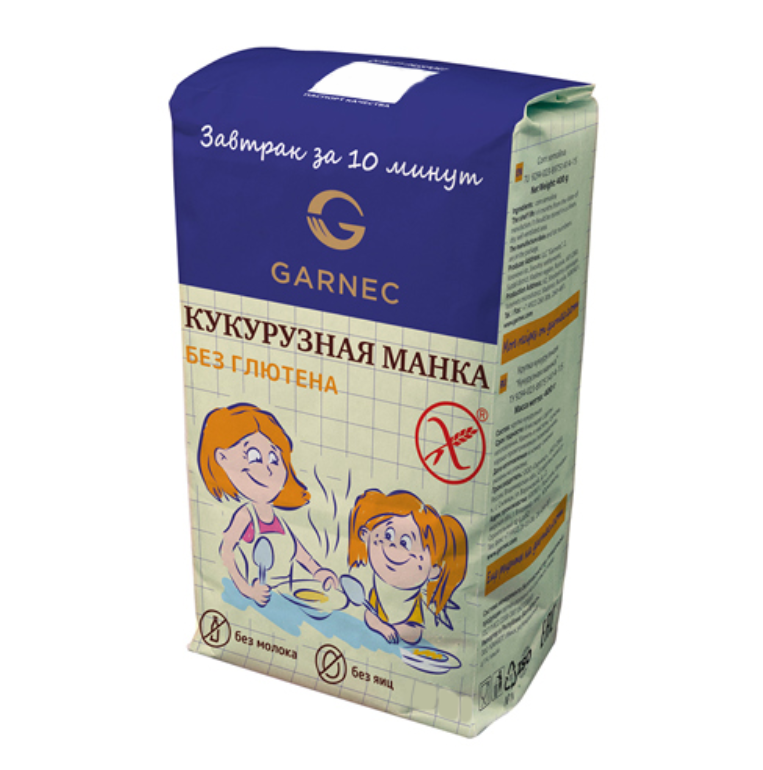 Манка кукурузная, без глютена, 450 г,