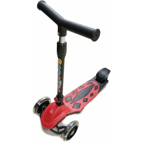 фото Самокат детский кикборд scooter колёса 125 мм/100 мм abec 7 тормоз-крыло dk toys s00614_rd красный