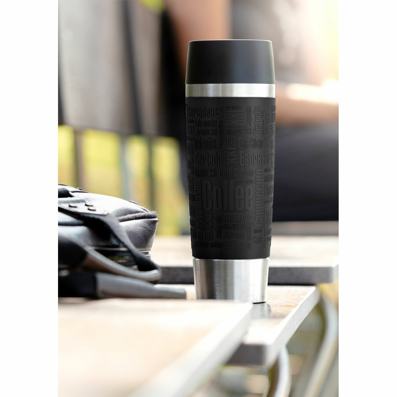 Термокружка Emsa Travel Mug Waves Grande 0,5л (N2011900) - фотография № 4