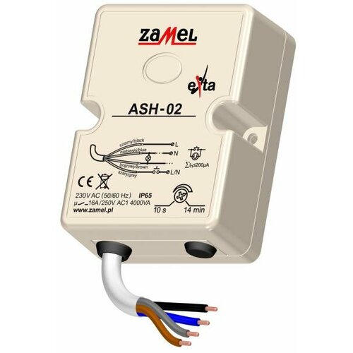 zamel датчик температуры длина провода 3м арт stz 02 Zamel Таймер лестничный 10с-14мин 16А с функц. антиблокировки IP65 крепление на плату, Zamel, арт. ASH-02