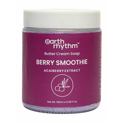 Крем-мыло для тела с ягодами асаи и маслом ши Earth Rhythm Berry Smoothie Butter Cream Soap 2338₽
