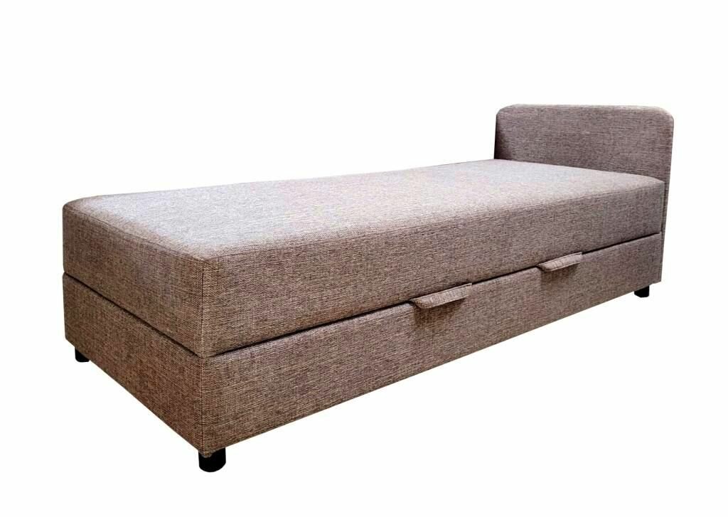 фото Тахта с изголовьем Мальта бежевая 100 см