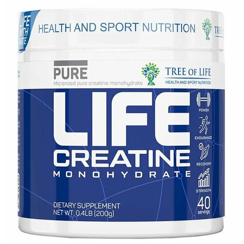 Tree of Life Life Creatine Monohydrate 200 гр (без вкуса) creatine monohydrate 300g без вкуса