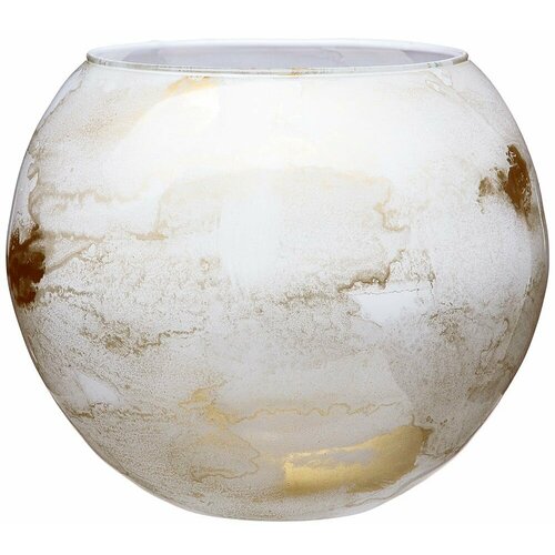 Ваза sfera Golden marble white Диаметр: 20 см