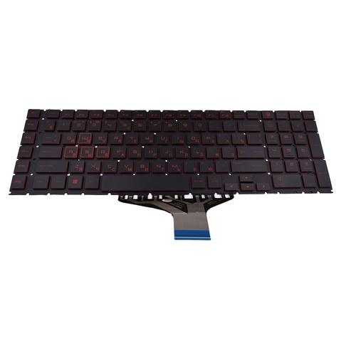 Клавиатура для HP Omen 17-cb0000ur ноутбука с красной подсветкой