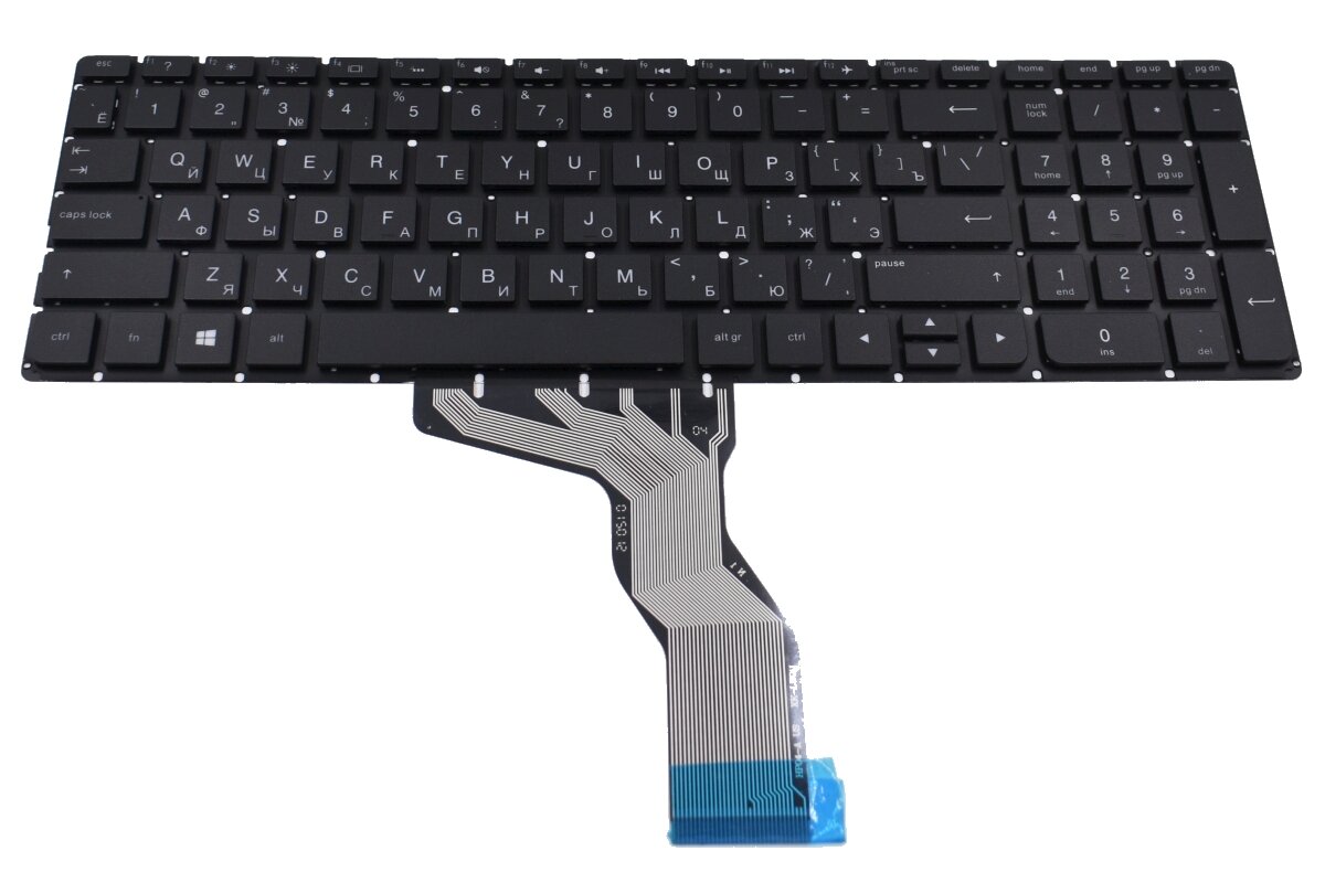 Клавиатура для HP Pavilion 17-ab425ur ноутбука с белой подсветкой