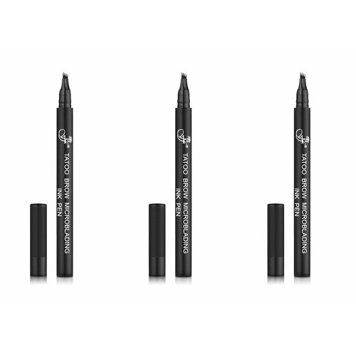 FFleur Карандаш для бровей BR-143 Tatoo Brow Microblading Ink Pen, оттенок black, 0.8 г, 3 шт