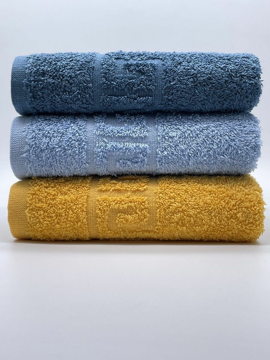 Набор полотенец махровых "tm textile" 40*70см 3 штуки полотенце махровое, хлопок, полотенце для лица, для рук, для кухни набор полотенец подарочный - фотография № 2