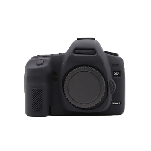 Силиконовый противоударный чехол MyPads Antiurto для фотоаппарата Canon EOS 5D Mark II из силикона черный
