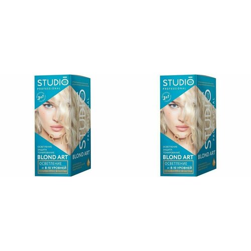 STUDIO PROFESSIONAL BLOND ART Осветление для волос на 8-10 уровней - 2 уп.