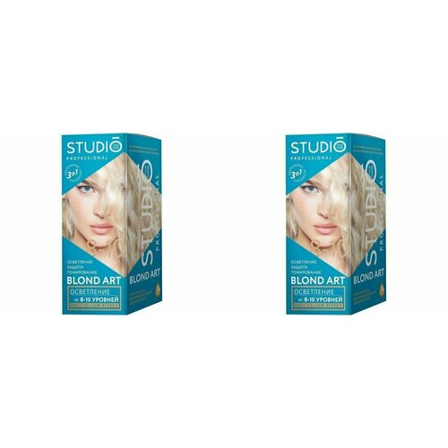 STUDIO PROFESSIONAL BLOND ART Осветление для волос на 8-10 уровней - 2 уп.