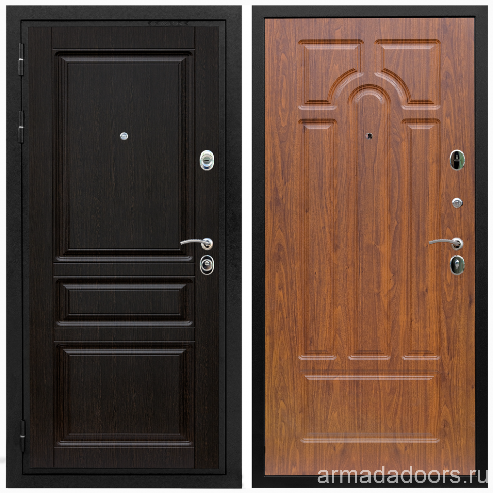 фото Входная дверь Армада Премиум-Н МДФ 16 мм ФЛ-243 Венге; МДФ 16 мм ФЛ-58 Морёная берёза
