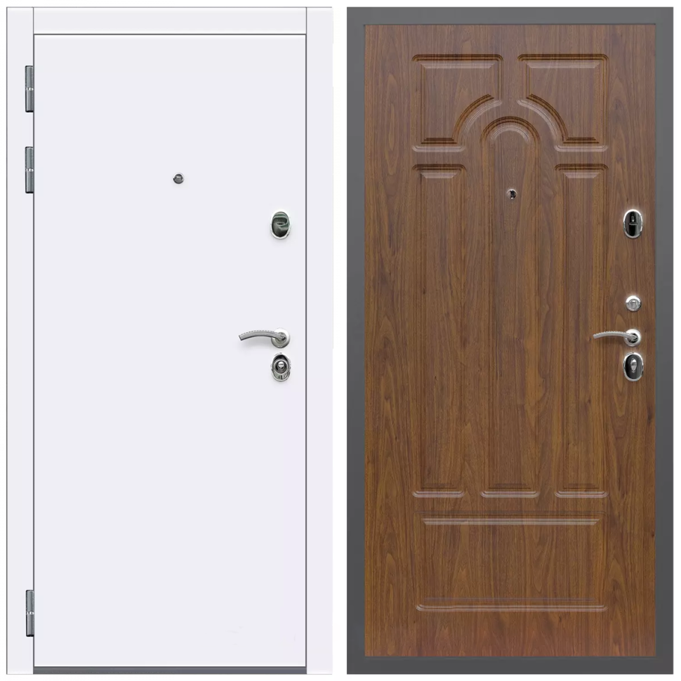 фото Дверь входная Армада Кварц / ФЛ-58 Мореная береза МДФ панель 6 мм с фрезеровкой