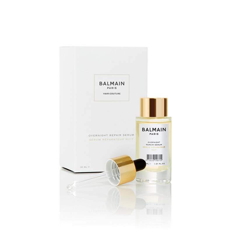 Ночная восстанавливающая сыворотка для волос Overnight repair serum, 30 мл BALMAIN - фото №11