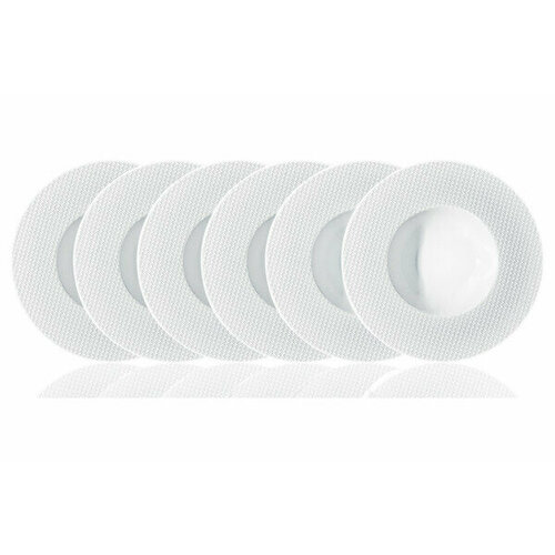 Набор тарелок суповых Raynaud Шахматы 21 см, 6 шт