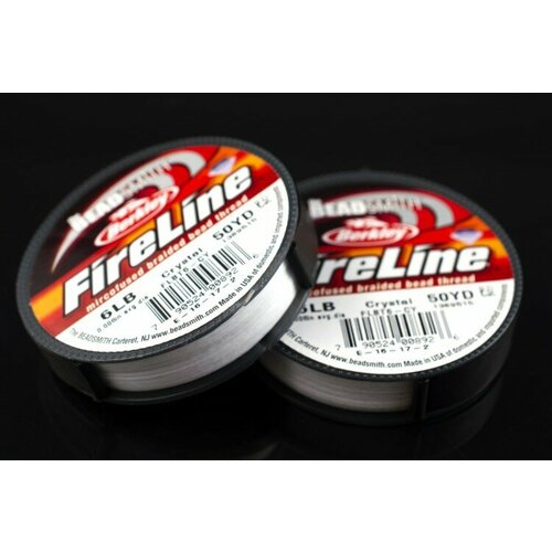 фото Нить fireline 6lb, цвет crystal, толщина 0,006" (0,15мм), длина 50yd, 1024-005, 1 катушка нет бренда